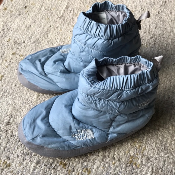 The North Face Accessories - North face slippers - baby blue
